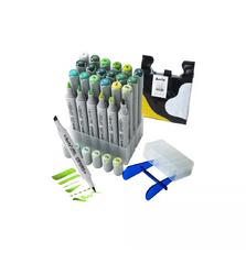 Маркер Arrtx Спиртовые Oros ASM-03GN 24 цвета, зеленые оттенки (LC302512)