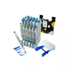 Маркер Arrtx Спиртовые Oros ASM-03BU 24 цвета, синие оттенки (LC302529)