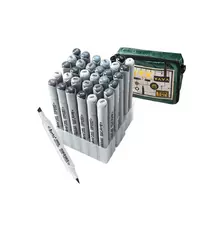 Художественный маркер Arrtx Спиртовые Oros ASM-03GY 32 цвета, серые оттенки (LC302543)