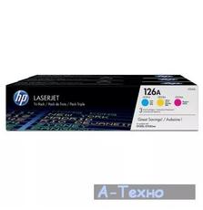 Картридж лазерный HP LJ 126A CYM CP1025/CP1025nw/M175a/ M175nw Tri-Pack (CF341A)