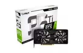 Видеокарта Palit RTX 3060Ti 8Gb Dual LHR (NE6306T019P2-190AD-LHR) - Фото