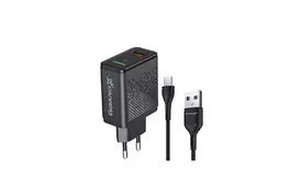 Зарядний пристрій Grand-X Fast Charge 3-в-1 QC3.0, FCP, AFC, 18W + cable TypeC (CH-650T) - Фото