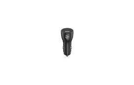 Зарядний пристрій 2E Dual USB Car Charger 38W, PD, QC, black (2E-ACR18PDQC-B) - Фото