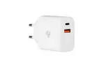 Зарядное устройство 2E USB Wall Charger QC, PD, Max 30W, white (2E-WC2USB30W-W)