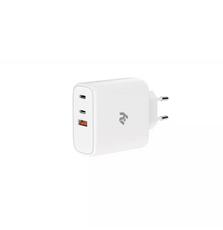 Зарядное устройство 2E USB-C Wall Charger GaN 65W, white (2E-WC3USB65W-W)