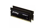 Модуль памяти для ноутбука SoDIMM DDR4 32GB (2x16GB) 2933MHz Impact Black Kingston Fury (ex.HyperX) (KF429S17IBK2/32)