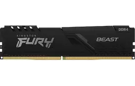 Kingston Память ПК DDR4 64GB KIT (32GBx2) 3600 Fury Beast Black - Фото
