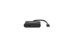 Концентратор Intracom USB3.1 Type-C to DisplayPort(Thunderbolt 3)/PD 60W/ Black Manhattan (153447)