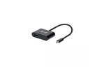 Концентратор Intracom USB3.1 Type-C to DisplayPort(Thunderbolt 3)/PD 60W/ Black Manhattan (153447)
