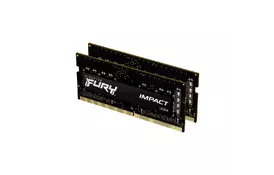 Модуль пам'яті для ноутбука SoDIMM DDR4 32GB (2x16GB) 3200 MHz Fury Impact Kingston Fury (ex.HyperX) (KF432S20IB1K2/32) - Фото