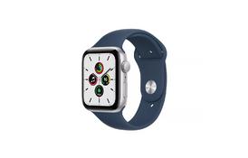 Смарт-часы Apple Watch SE GPS, 44mm Silver Aluminium Case with Abyss Blue Spo (MKQ43UL/A) - Фото