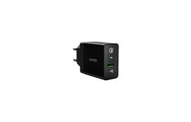 Зарядний пристрій Anker PowerPort+ 1 with QC 3.0 PowerIQ (Black) (A2013L11) - Фото
