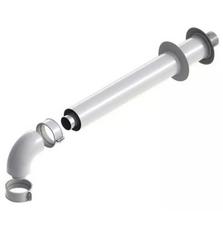 Ariston Коаксиальный горизонтальный комплект (для конденс. котлов): колено 90° + удлинитель 1000 мм, диаметр 60/100 мм