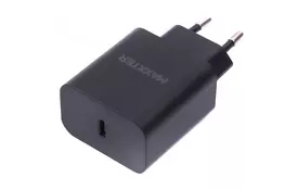 Зарядний пристрій Maxxter 1 USB Type-C + cable Type-C to Type-C (WC-PD25W-CtC-01) - Фото