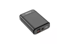 Батарея універсальна ColorWay 10 000 mAh Compact (USB QC3.0 + USB-C Power Delivery 18W) Bl (CW-PB100LPJ3BK-PDD) - Фото