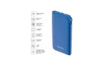 Батарея универсальная ColorWay 10 000 mAh Soft touch (USB QC3.0 + USB-C Power Delivery 18W) (CW-PB100LPE3BL-PD)