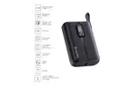 Батарея универсальная ColorWay 10 000 mAh Full power (USB QC3.0 + USB-C Power Delivery 22.5 (CW-PB100LPK2BK-PDD)