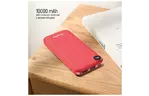 Батарея универсальная ColorWay 10 000 mAh Slim, Red (CW-PB100LPF2RD)