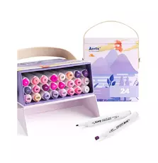 Маркер Arrtx Спиртовые Alp ASM-02PL 24 цвета Фиолетовые оттенки (LC302239)