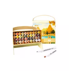 Маркер Arrtx Спиртовые Alp ASM-02YL 40 цветов Желтый тон кожи кожи (LC302185)