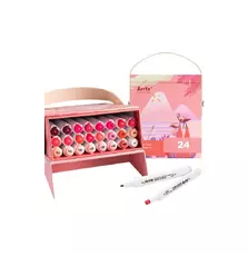 Маркер Arrtx Спиртовые Alp ASM-02RD 24 цвета Красные оттенки (LC302253)