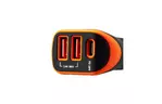 Зарядное устройство для Canyon Universal 3xUSB car adapter Black+Orange (CNE-CCA08BO)