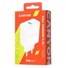 Зарядное устройство для Canyon Wall charger with 1*USB, QC3.0 24W (CNE-CHA24W)