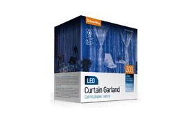 Гірлянда ColorWay штора водоспад 3x3м 300LED 220V синя (CW-GW-300L33VWFBL) - Фото
