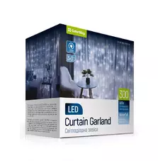 Гирлянда ColorWay штора водопад 3x3м 300LED 220V холодный (CW-GW-300L33VWFCW)