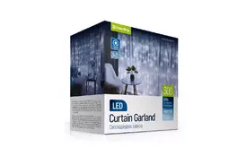 Гірлянда ColorWay штора водоспад 3x3м 300LED 220V холодний (CW-GW-300L33VWFCW) - Фото