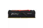 Модуль памяти для компьютера DDR4 16GB (2x8GB) 2666 MHz Beast RGB Black Kingston Fury (ex.HyperX) (KF426C16BBAK2/16)