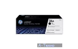 Картридж лазерний HP LJP1505/M1120/1522 series DUAL PACK (CB436AF) - Фото
