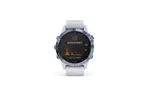 Смарт-часы Garmin fenix 6 Pro Solar, Mineral Blue Titanium with Whitestone Ban (010-02410-19)
