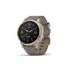Смарт-часы Garmin fenix 6S Sapphire, Lt Gold w/Shale Suede Band (010-02159-40)