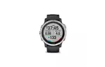 Смарт-часы Garmin fenix 6S Solar, Silver w/Black Band (010-02409-00)