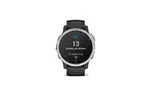 Смарт-часы Garmin fenix 6S Solar, Silver w/Black Band (010-02409-00)