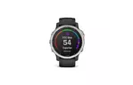 Смарт-часы Garmin fenix 6S Solar, Silver w/Black Band (010-02409-00)