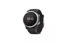 Смарт-часы Garmin fenix 6S Solar, Silver w/Black Band (010-02409-00) - Фото