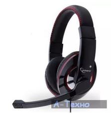 Наушники GEMBIRD MHS-U-001 Black USB (MHS-U-001)