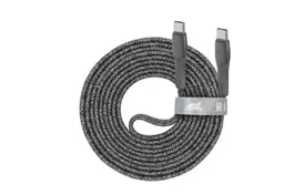 Дата кабель USB 2.0 Type-C to Type-C 2.1m 3А 60W grey RivaCase (PS6105 GR21) - Фото