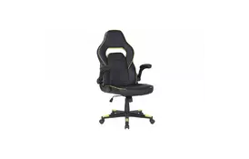 Крісло ігрове 2E GAMING HEBI Black/Green (2E-GC-HEB-BK) - Фото