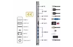 Концентратор XoKo USB-C 12 in 1 (XK-AС-1200)