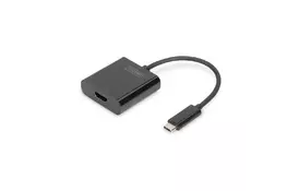 Переходник USB-C на HDMI UHD 4K, M/F, 0.15 m Digitus (DA-70852) - Фото