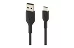 Дата кабеля USB 2.0 AM to Type-C 1.0m PVC black Belkin (CAB001BT1MBK)