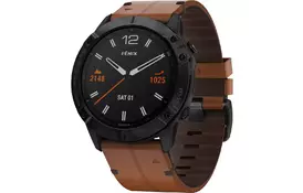 Смарт-часы Garmin fenix 6X, Pro и Sapphire editions, Sapphire, Black DLC wit (010-02157-14) - Фото