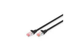 Патч-корд 3м, CAT 6 S-FTP, AWG 27/7, LSZH, black Digitus (DK-1644-030/BL) - Фото