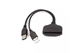 Переходник 2*USB 3.0 to SATA III, 15 cm PowerPlant (CA913138) - Фото