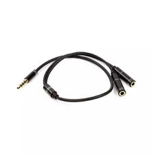 Переходник 3.5 mm (M) - 2x3.5 mm (F), 4 pin, 0.2 m PowerPlant (CA913206)
