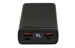 Батарея универсальная Vinga 20000 mAh QC3.0+PD 3 ports LCD металл (VPB2QPALD)
