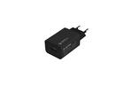 Зарядное устройство ColorWay 1USB Quick Charge 3.0 (18W) black + cable Type C (CW-CHS013QCC-BK)